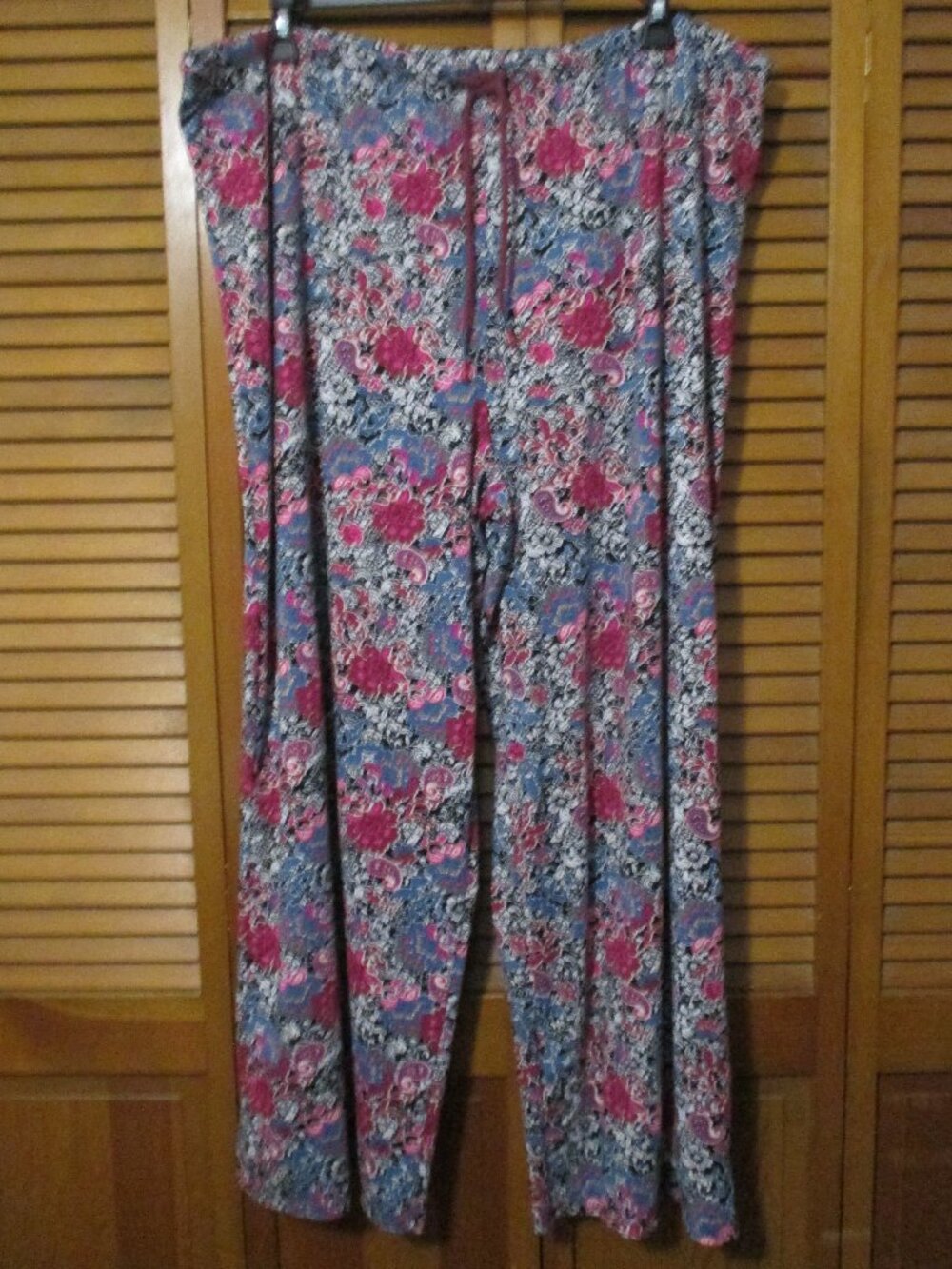 Ellen Tracy lounging pants very soft & stretchy pink, blue, black like new sz 3x